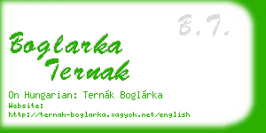 boglarka ternak business card